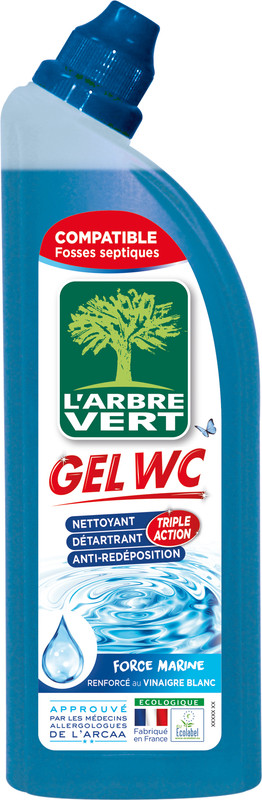 Гель для чищення унітазів L'ARBRE VERT, 740мл